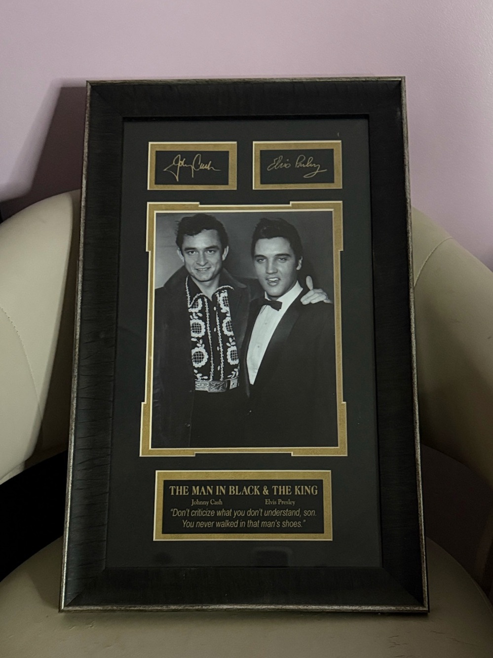 The man in black & the King limited edition photo